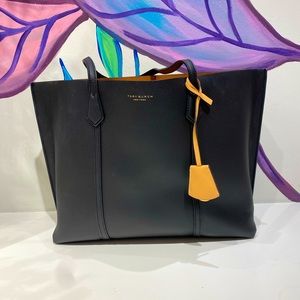 Tory Burch Black Tote Bag with dustbag PERRY TRIPLE-COMPARTMENT